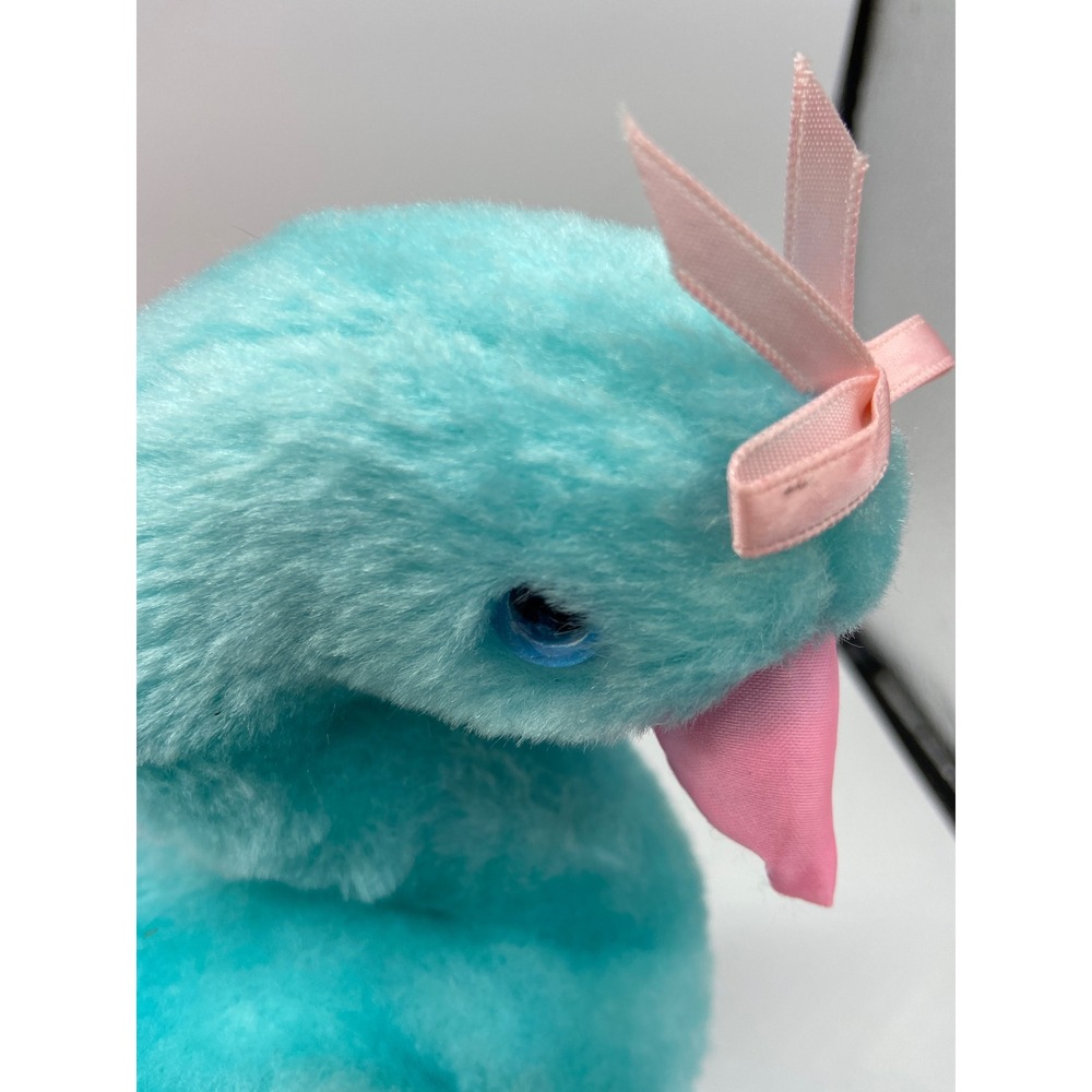 Vintage Commonwealth Beautiful Swans (2) Small Pink Blue Rainbow - Picture 3 of 12